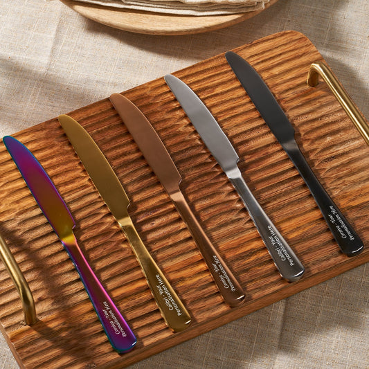 Valentine's Day Personalised Stainless Steel Table Knife - MYLEE London