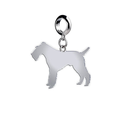 Fox Terrier silhouette charm
