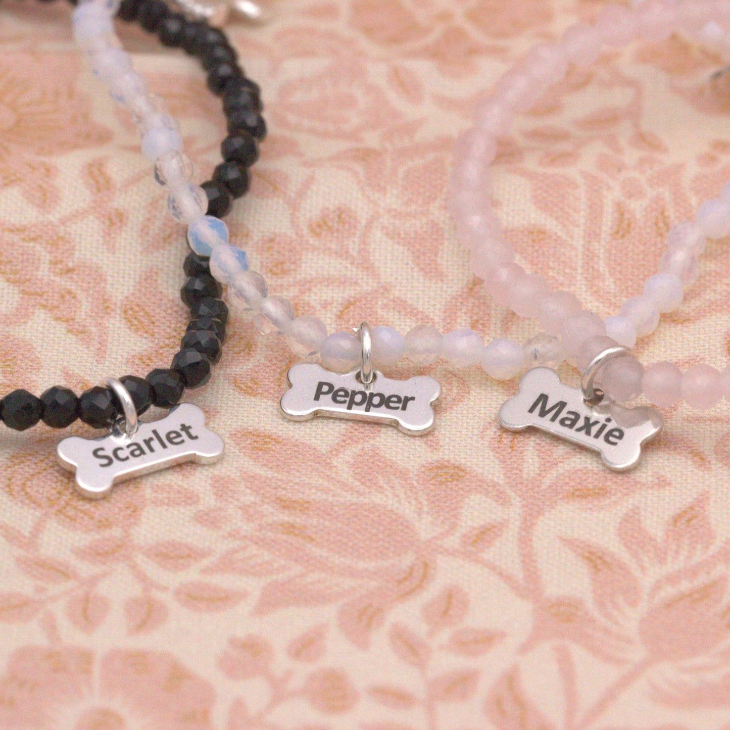 Yorkshire Terrier Silhouette Crystal Bracelet - Personalised - MYLEE London