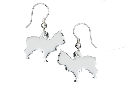 Yorkshire Terrier Silhouette Silver Earrings - MYLEE London