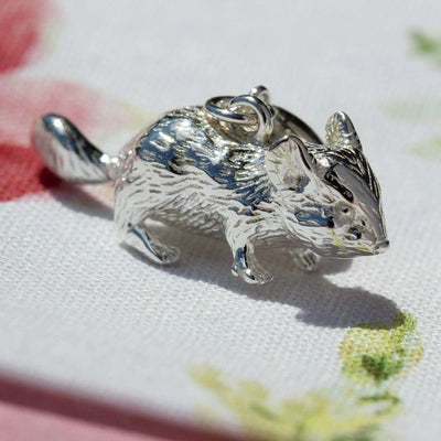 Chinchilla sterling silver charm