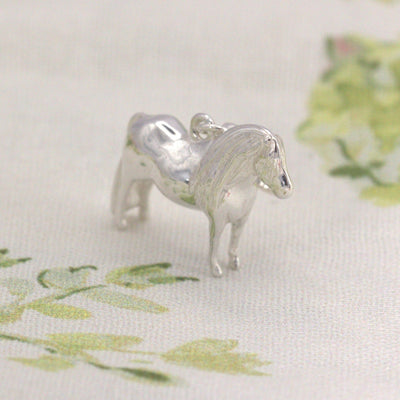 Pony sterling silver charm