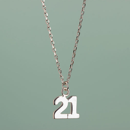 21 Charm Necklace - Sterling Silver - MYLEE London