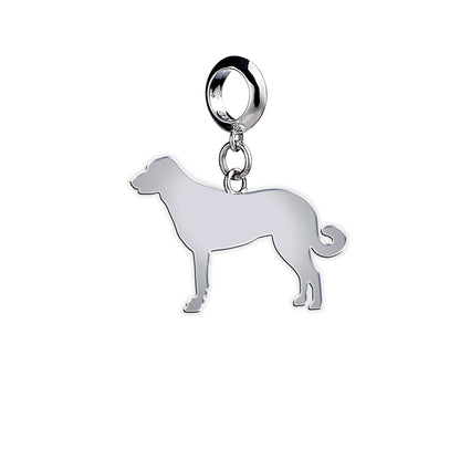 Anatolian Shepherd Dog Silhouette Silver Charm