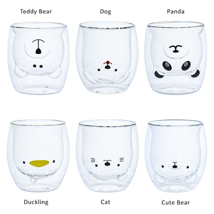 Lindo vaso de doble pared con forma de animal