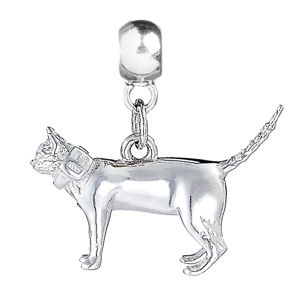 Short-Haired Cat Silver Charm