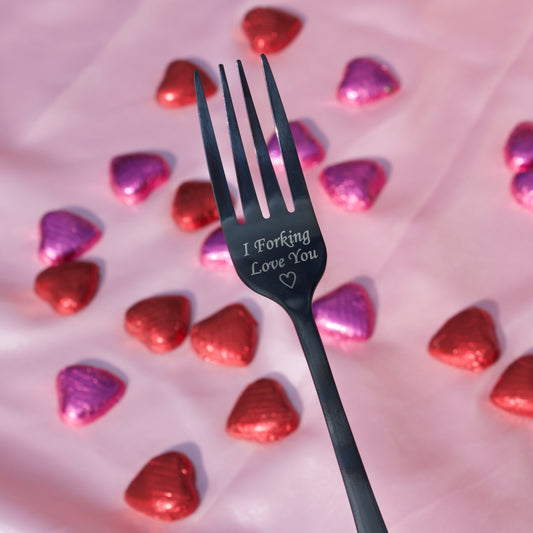Valentine's Day Personalised Stainless Steel Fork