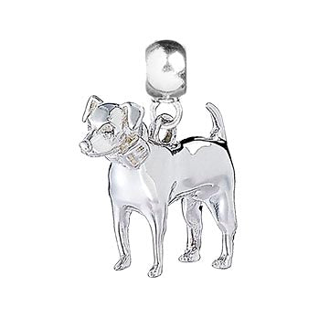 Jack Russell Silver Charm