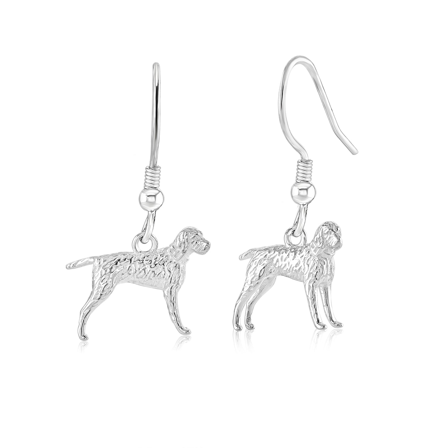 Vizsla Silver Earrings