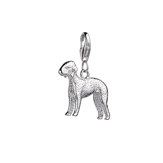 Bedlington Terrier Silver Charm - MYLEE London