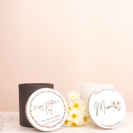 Mother's Day Personalised Soy Wax Scented Candle With Metal Lid
