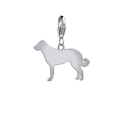 Anatolian Shepherd Dog Silhouette Silver Charm - MYLEE London