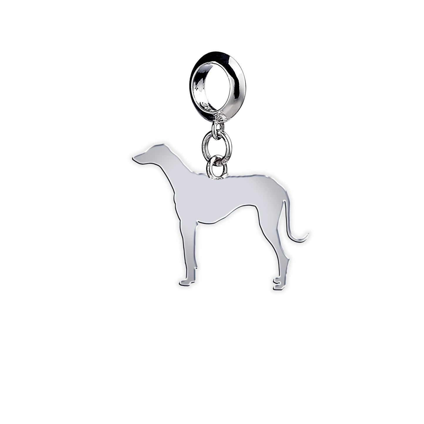 Azawakh Silhouette Silver Charm - MYLEE London