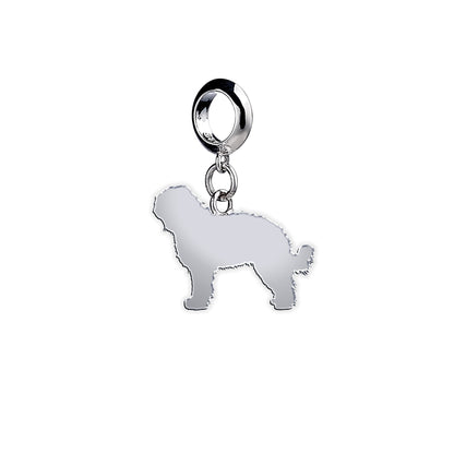 Barbet Silhouette Silver Charm - MYLEE London