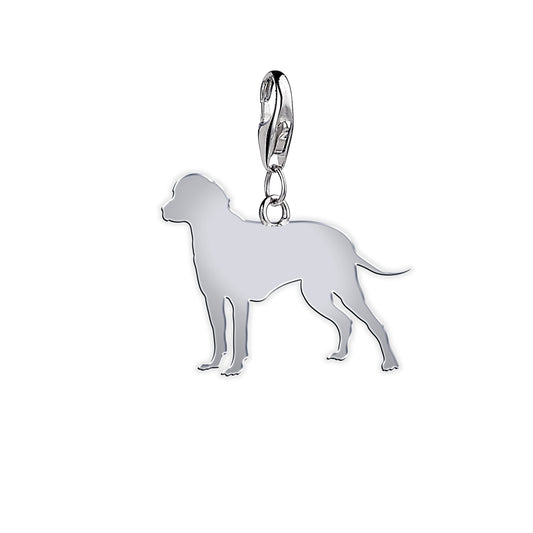 Bavarian Mountain Hound Silhouette Silver Charm - MYLEE London