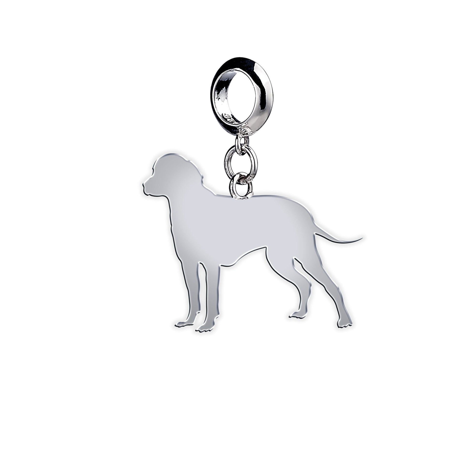 Bavarian Mountain Hound Silhouette Silver Charm - MYLEE London