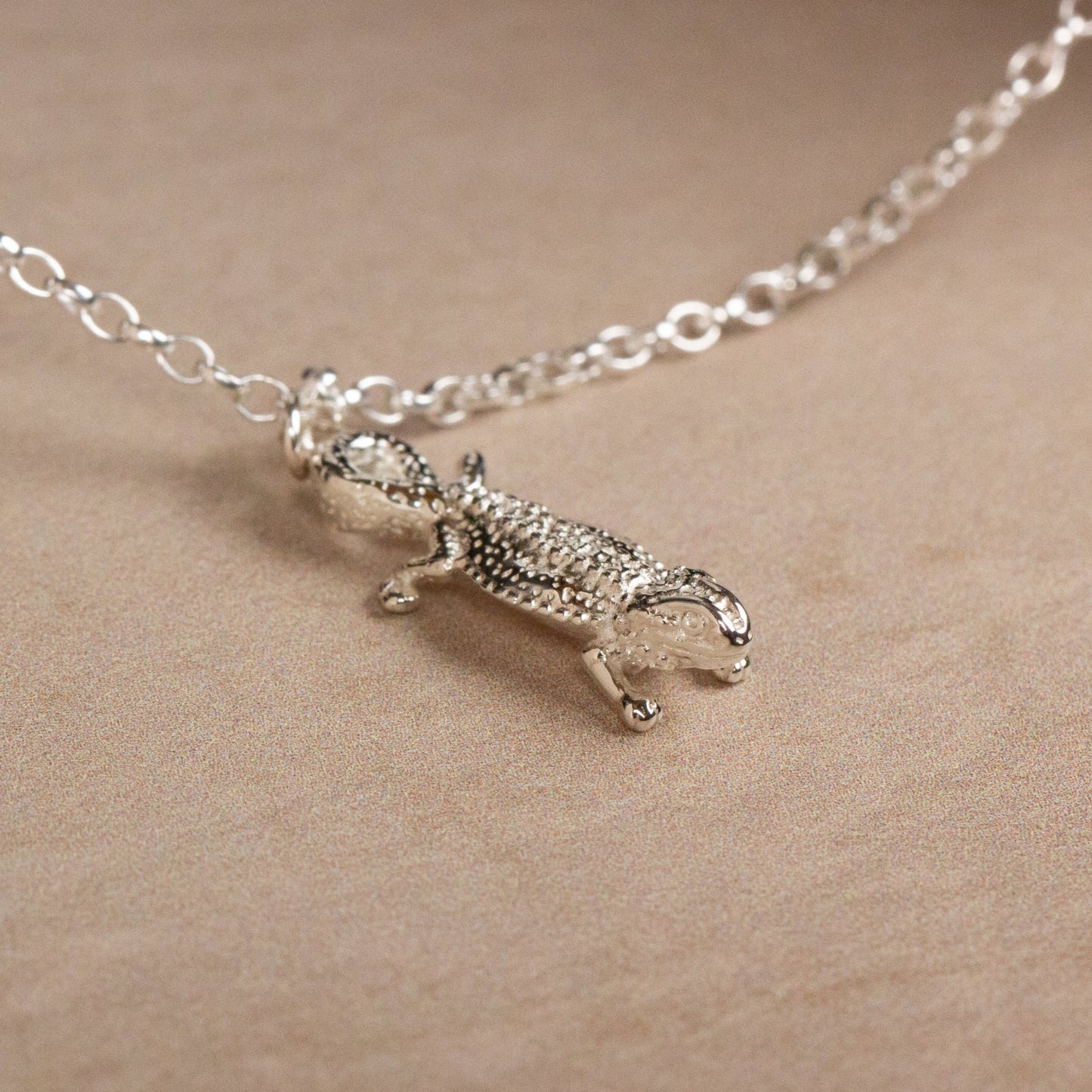 Bearded Dragon Dainty Chain Bracelet - Personalised - Sterling Silver - MYLEE London