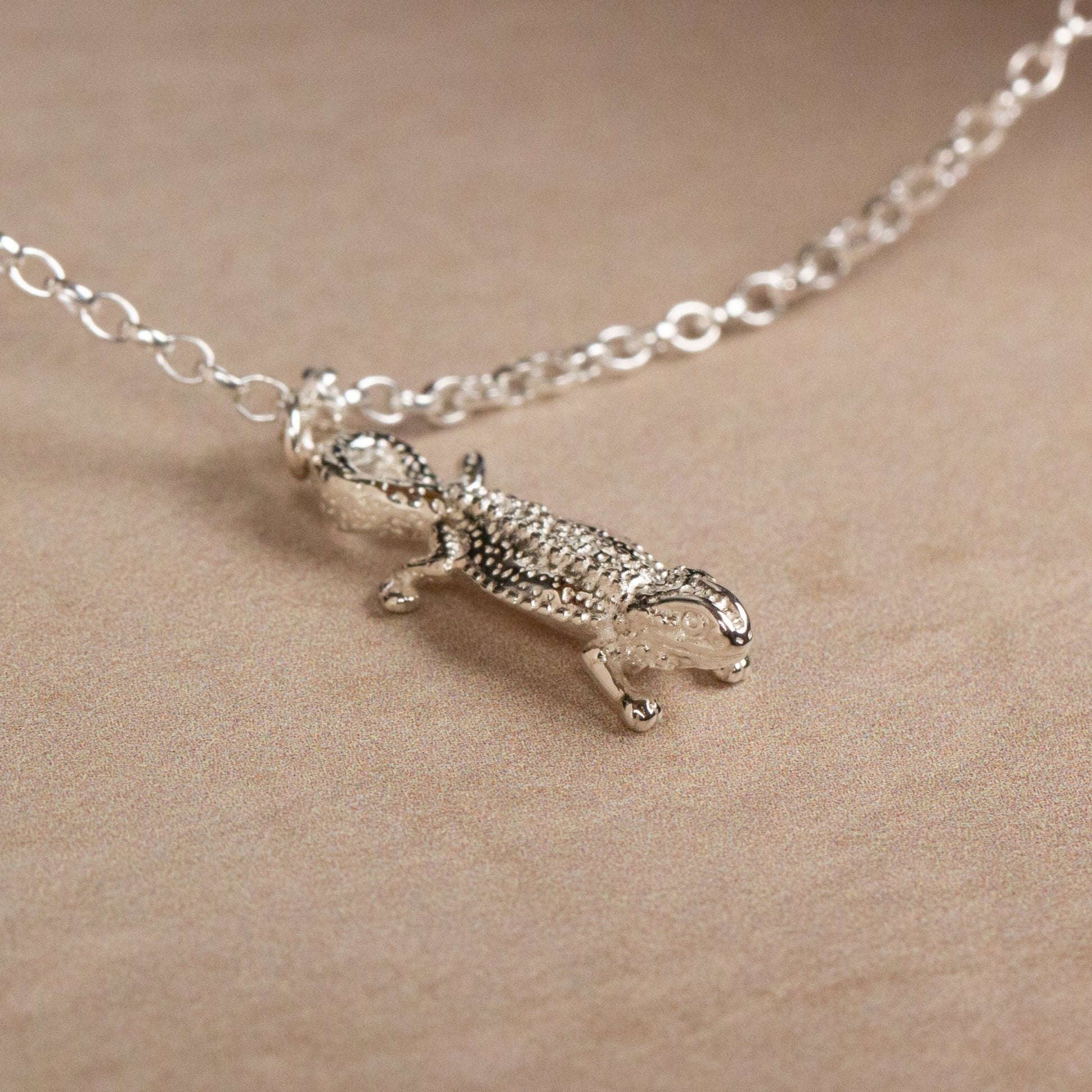 Bearded Dragon Dainty Chain Bracelet - Personalised - Sterling Silver - MYLEE London