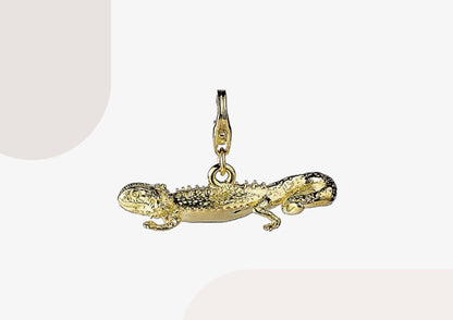 Bearded Dragon Gold Charm - MYLEE London