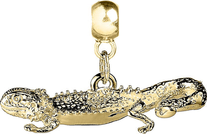 Bearded Dragon Gold Charm - MYLEE London