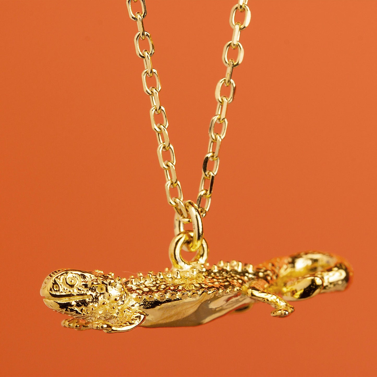 Bearded Dragon Gold Necklace - Personalised - MYLEE London