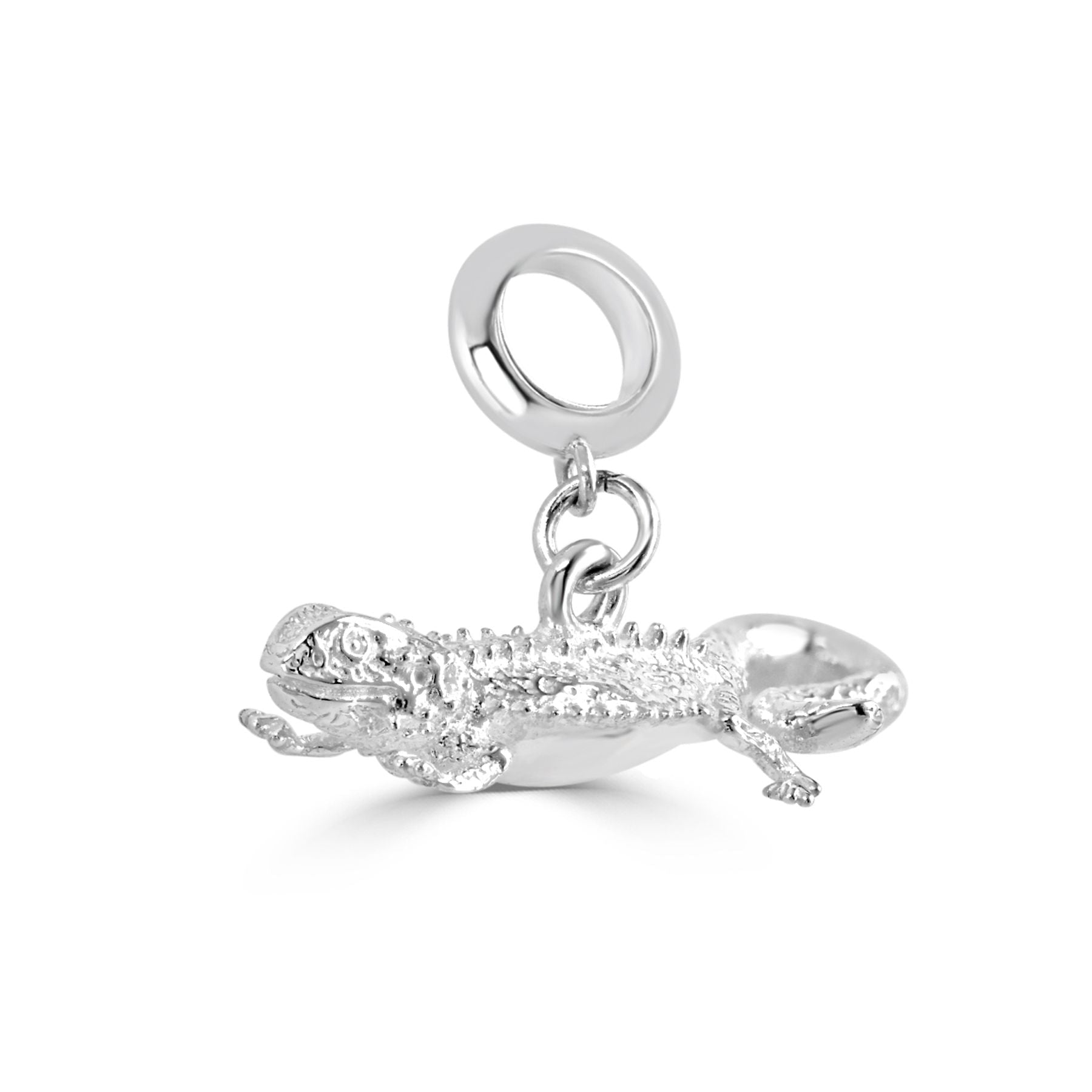 Bearded Dragon Silver Charm - MYLEE London