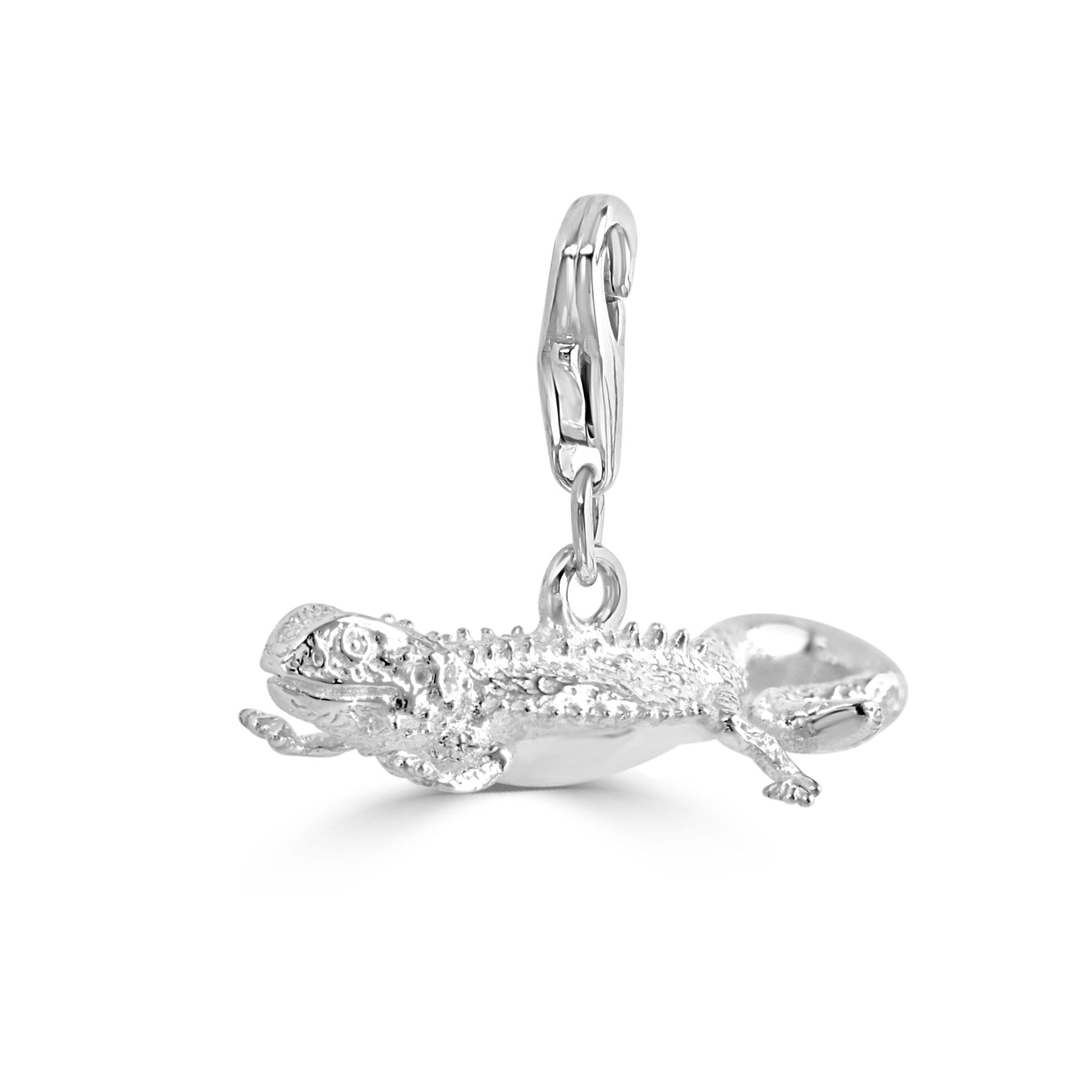 Bearded Dragon Silver Charm - MYLEE London