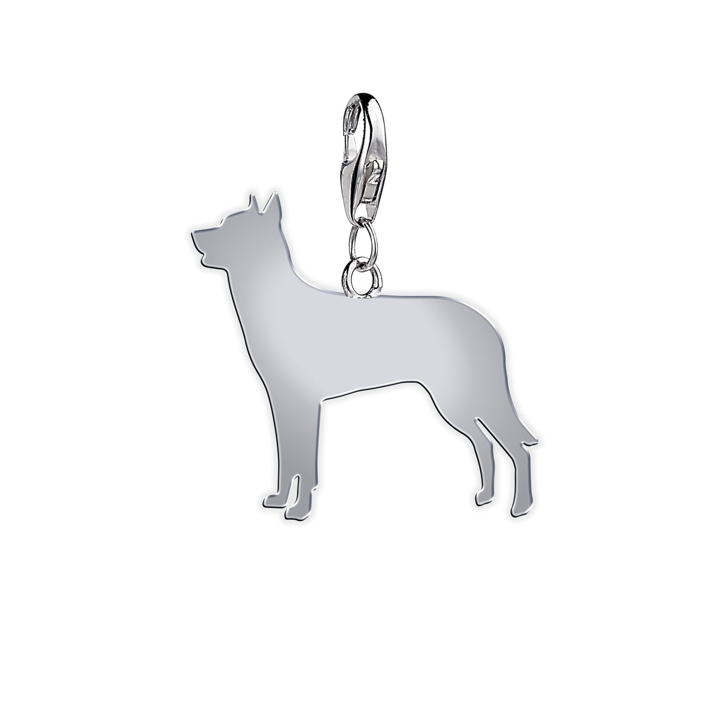 Beauceron Silhouette Silver Charm - MYLEE London