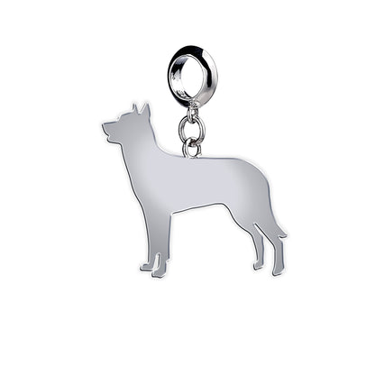 Beauceron Silhouette Silver Charm - MYLEE London