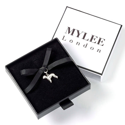 Bedlington Terrier Silver Charm - MYLEE London