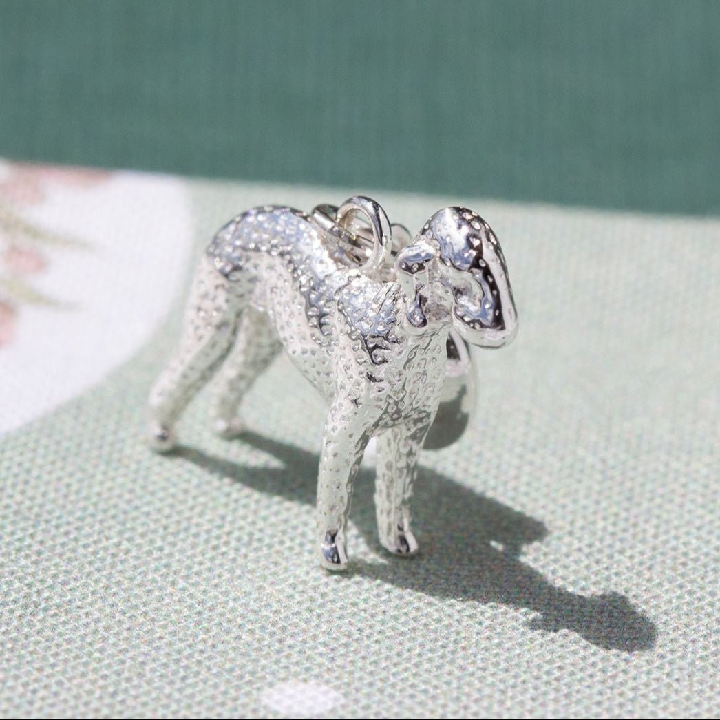 Bedlington Terrier Silver Charm - MYLEE London