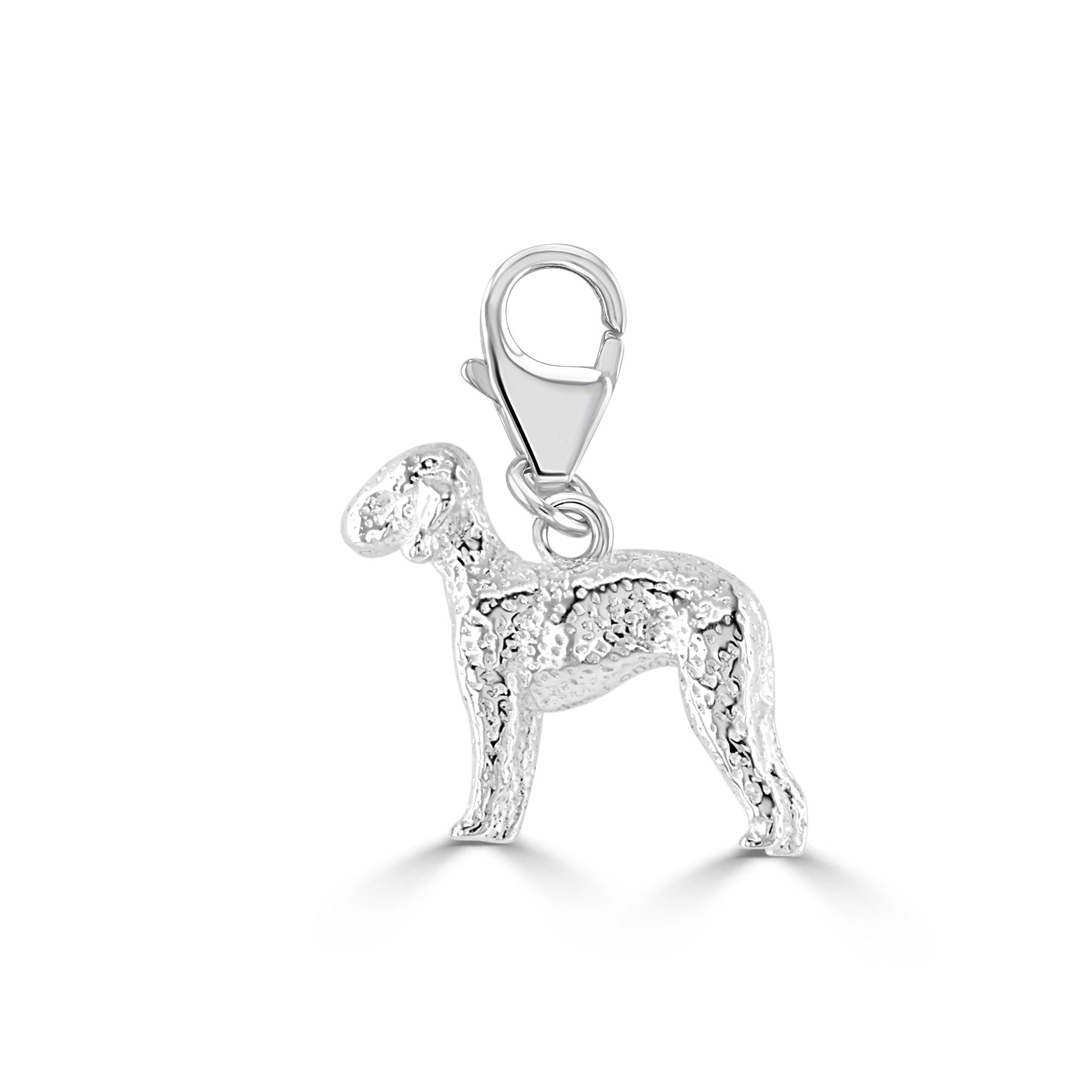Bedlington Terrier Silver Charm - MYLEE London