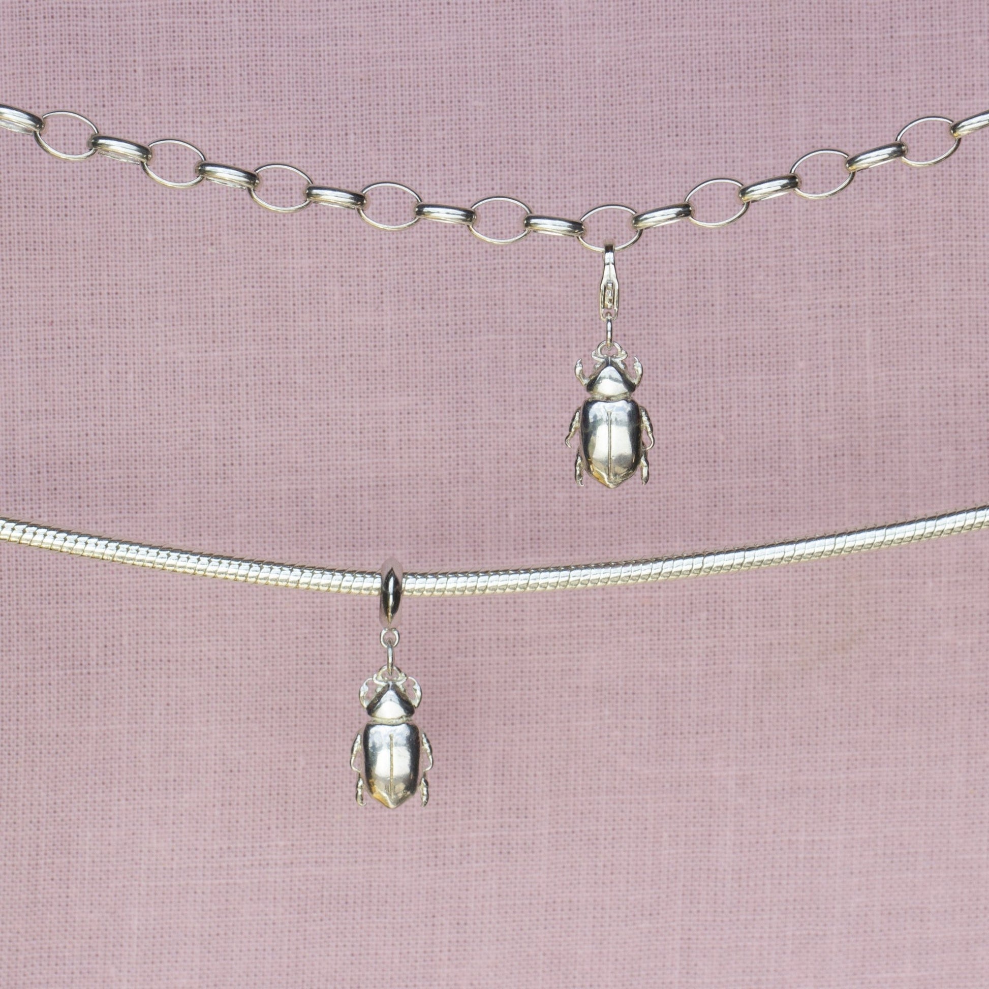 Beetle Silver Charm - MYLEE London