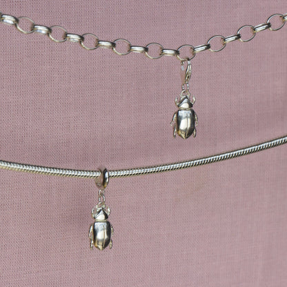 Beetle Silver Charm - MYLEE London