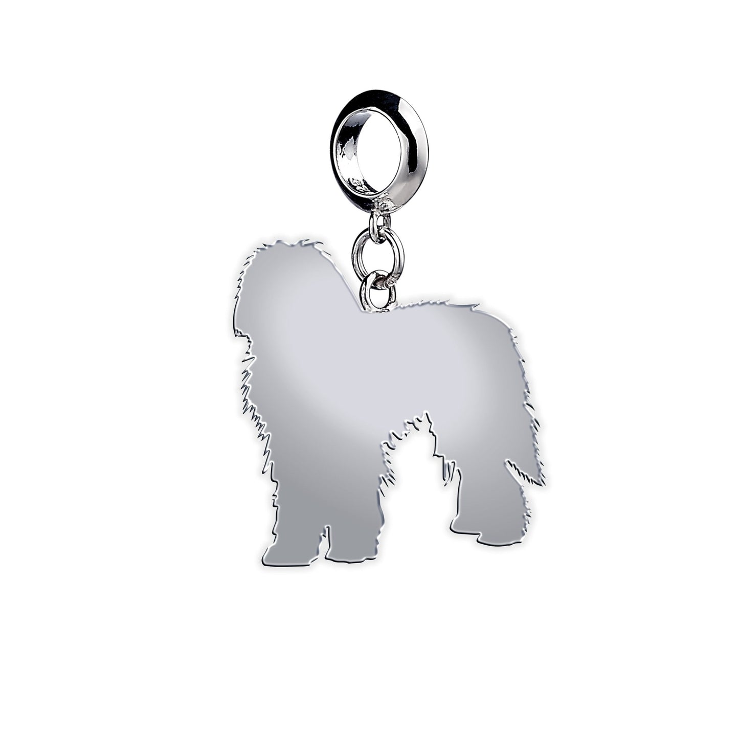 Bergamasco Silhouette Silver Charm - MYLEE London