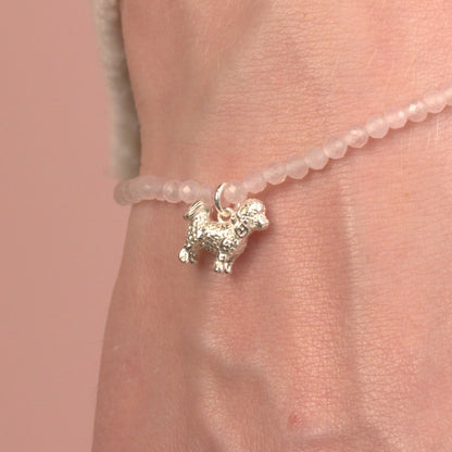Bichon Crystal Bracelet - Personalised - MYLEE London