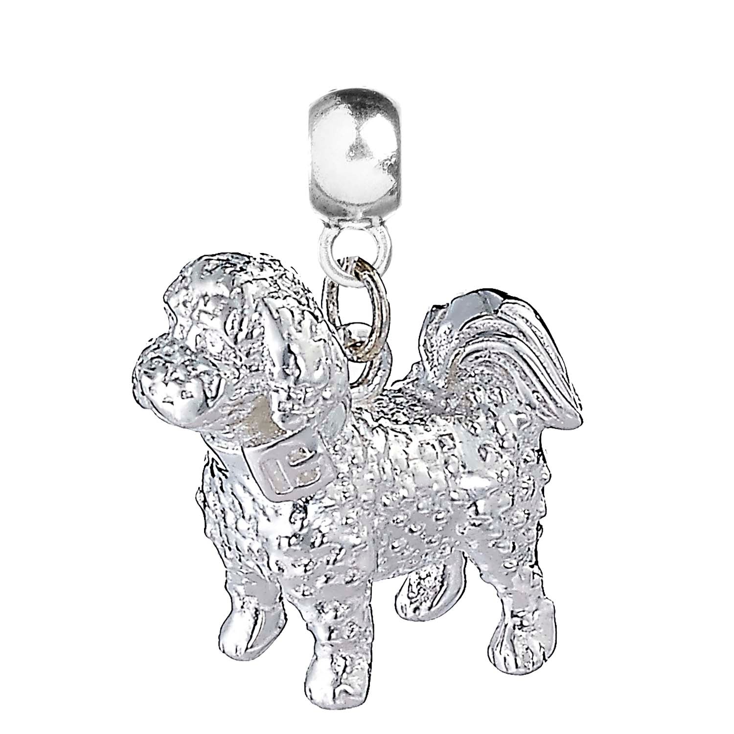 Bichon Frise Silver Charm - MYLEE London