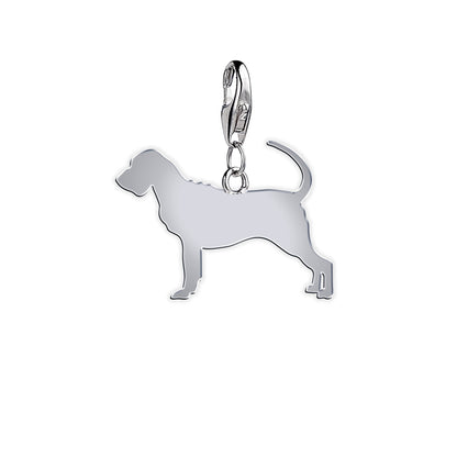 Bloodhound Silhouette Silver Charm - MYLEE London