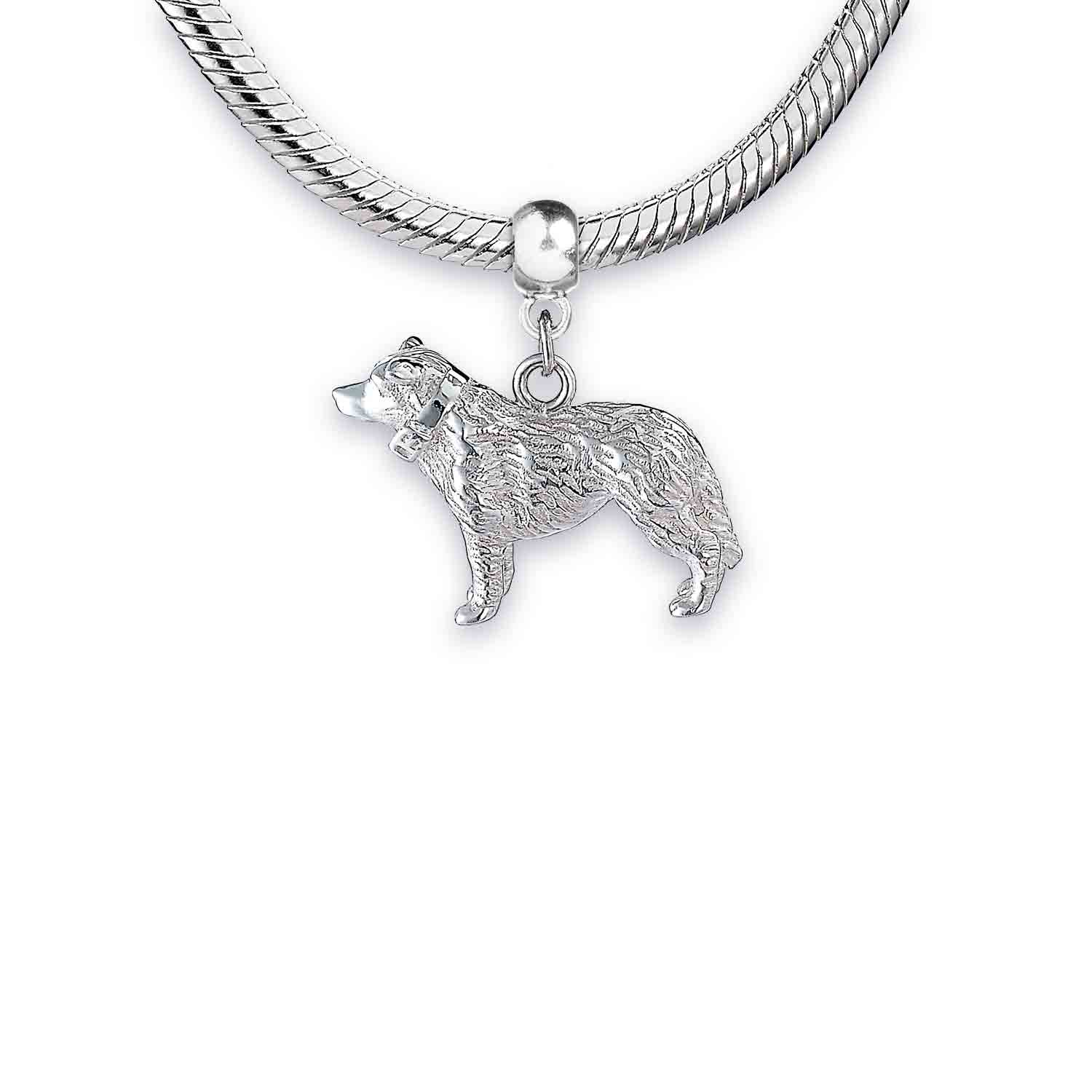 Border Collie Silver Charm - MYLEE London