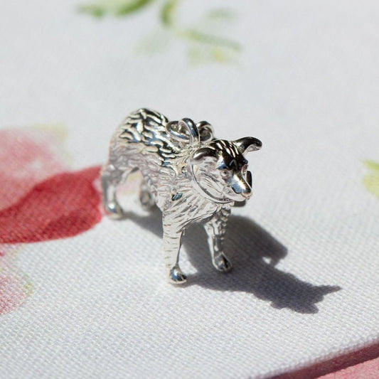 Border Collie Silver Charm - MYLEE London