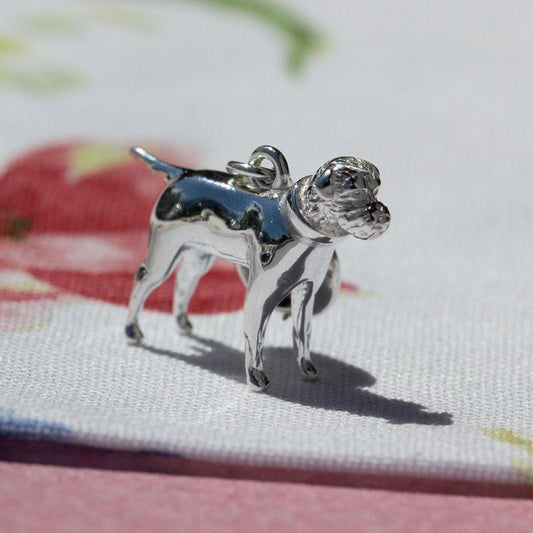 Border Terrier Silver Charm - MYLEE London