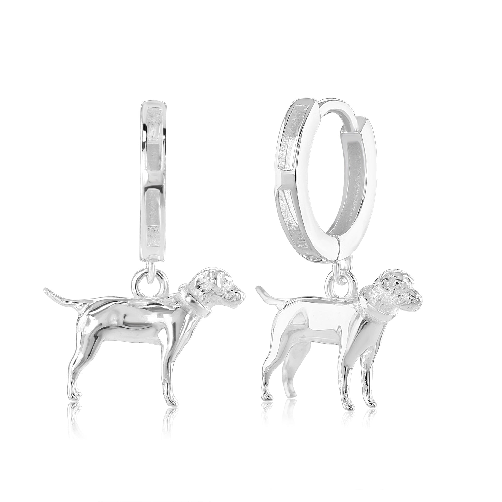 Border Terrier Silver Earrings - MYLEE London