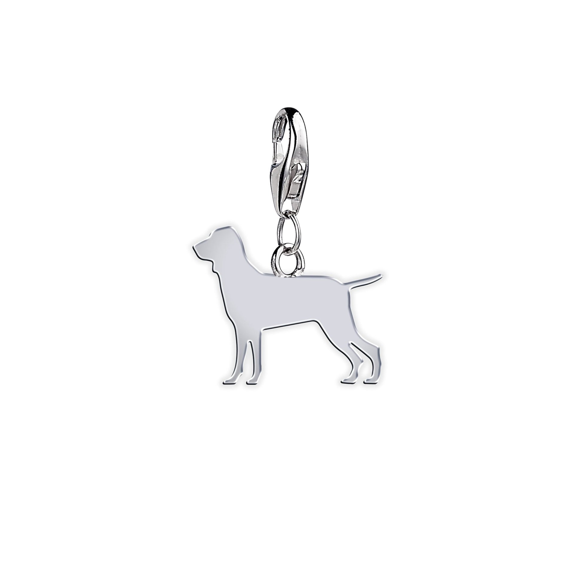 Bracco Italiano Silhouette Silver Charm - MYLEE London