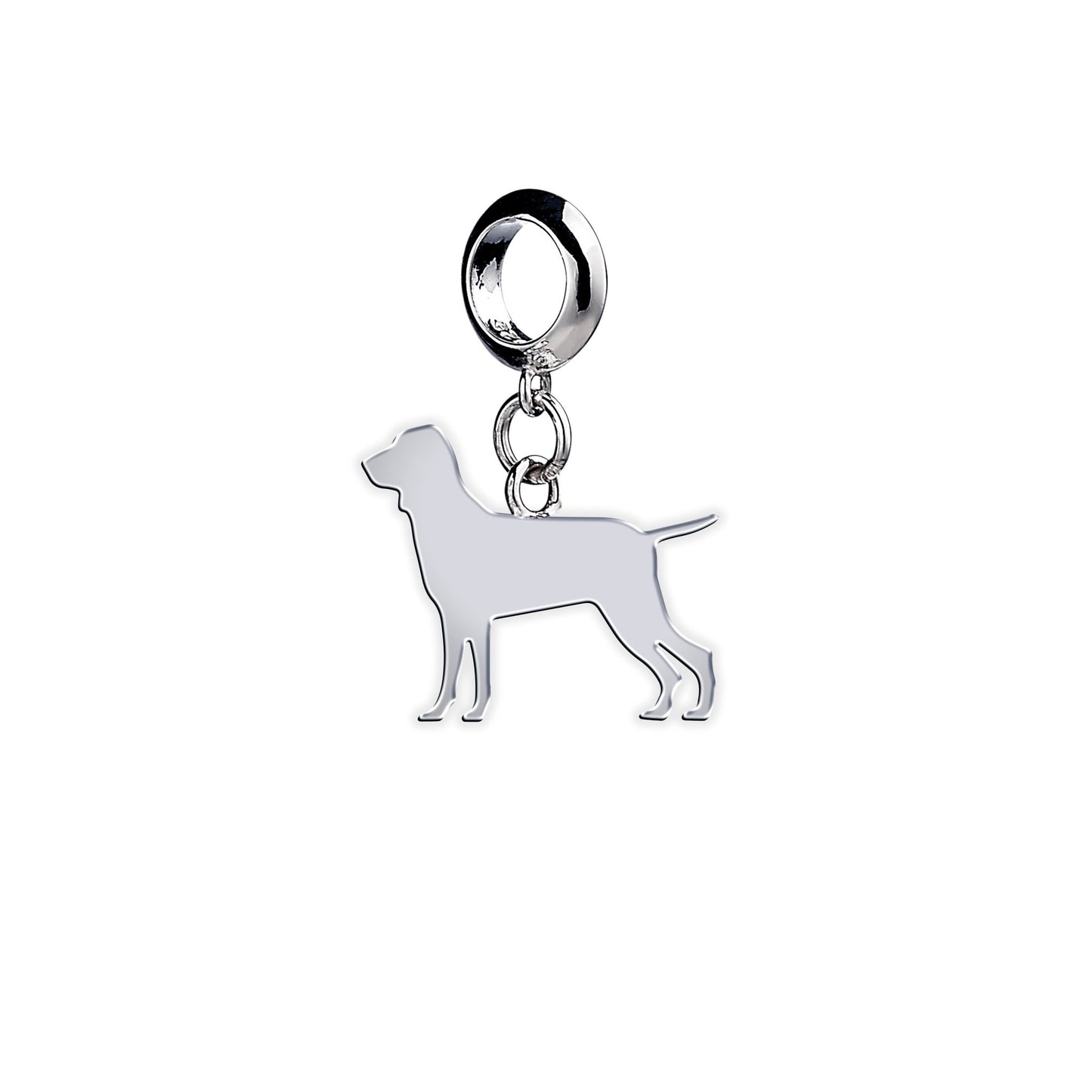 Bracco Italiano Silhouette Silver Charm - MYLEE London