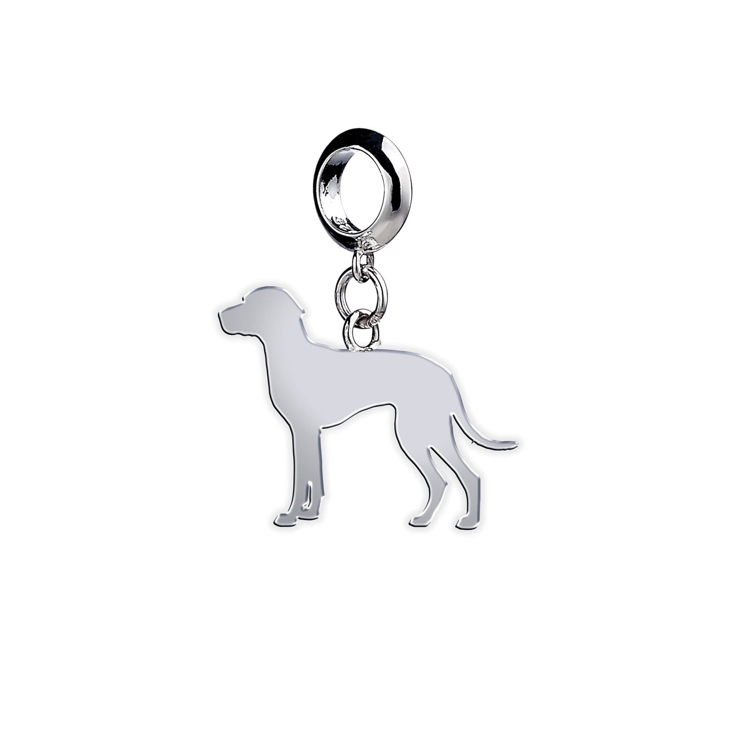 Braque D'auvergne Silhouette Silver Charm - MYLEE London