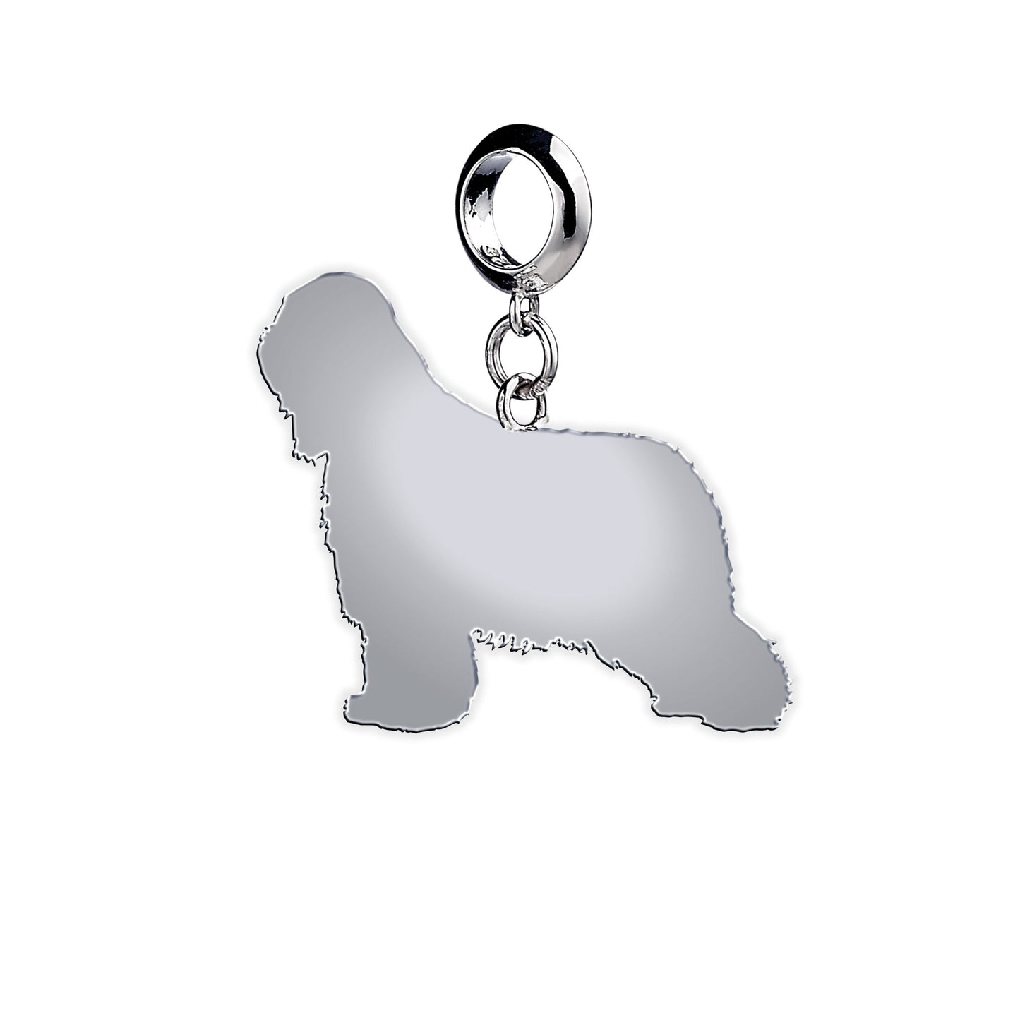 Briard Silhouette Silver Charm - MYLEE London