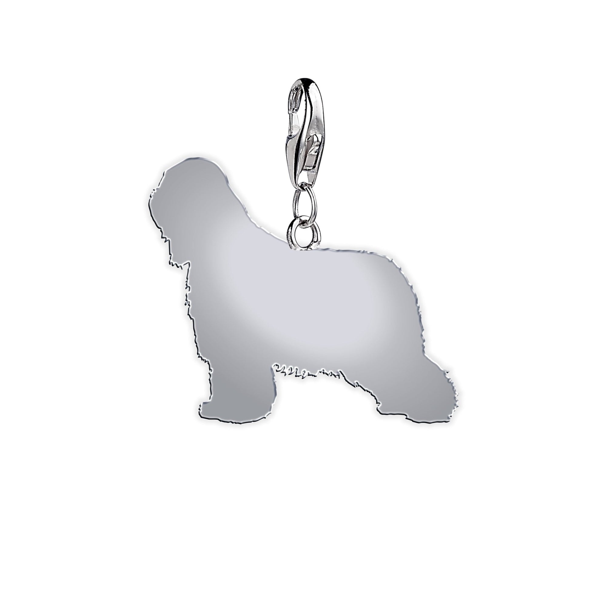 Briard Silhouette Silver Charm - MYLEE London