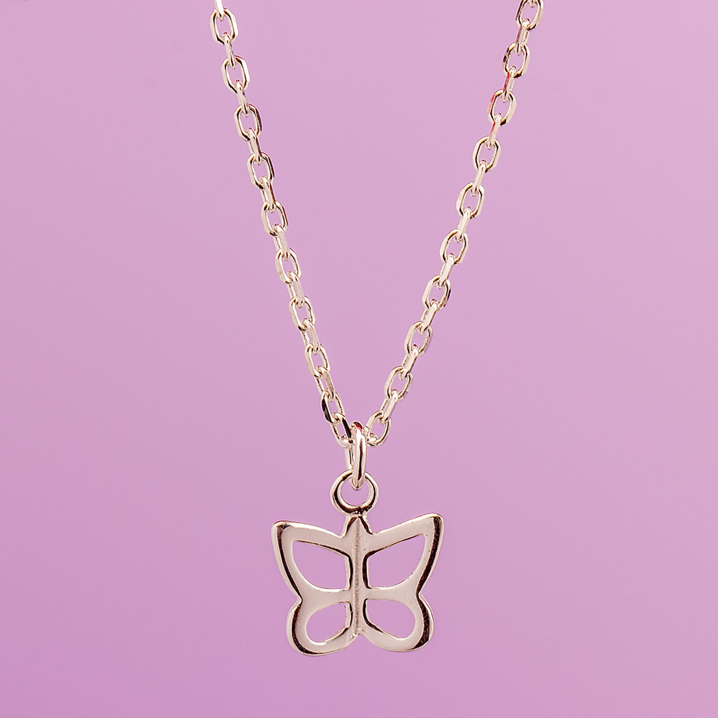 Butterfly Necklace - Sterling Silver - MYLEE London