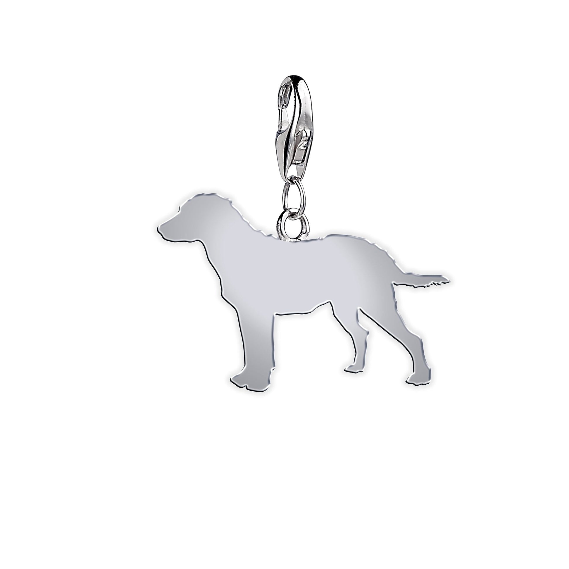 Chesapeake Bay Retriever Silhouette Silver Charm - MYLEE London