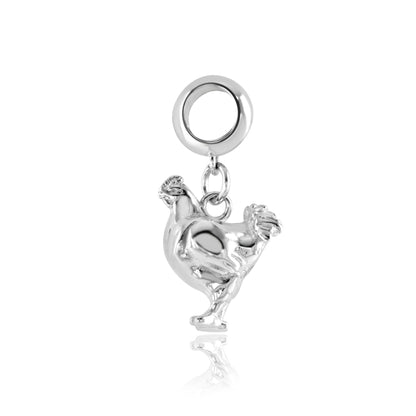 Chicken Silver Charm - MYLEE London
